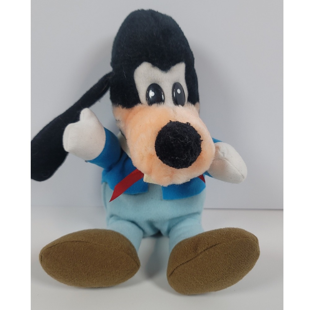 Disney Goofy Mickey's Christmas Carol Jacob Marley Plush Vintage Blue Suit